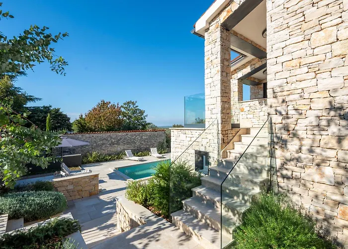 Racozzi - Sea View, Heated Pool Near Porec